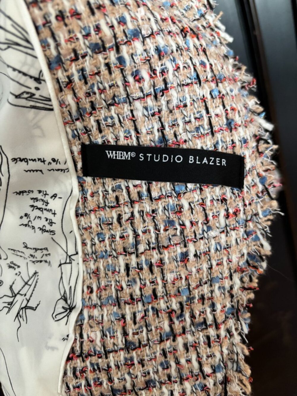 White House Black Market Tweed Studio Blazer – Multi-Color – Size 8 - Picture 11 of 14